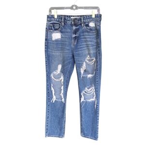 EUC Hidden High-Rise Very Distressed Boyfriend Jean